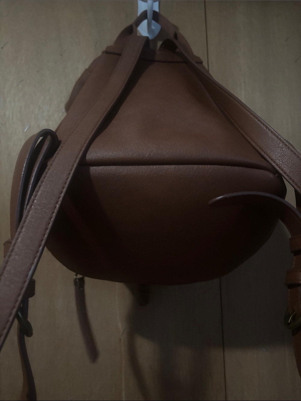 Universal Thread Brown Faux-Leather Drawstring Backpack - Picture 5 of 5